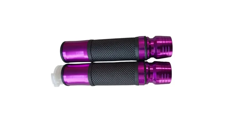 PUÑOS ALUMINIO CON PUNTAS DE CONTRAPESO PURPURA