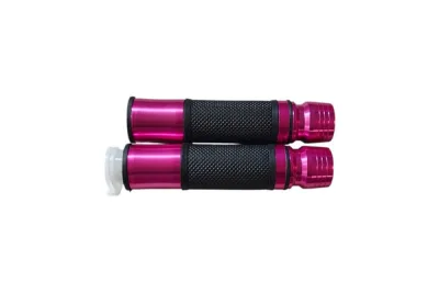 PUÑOS ALUMINIO CON PUNTAS DE CONTRAPESO ROSA
