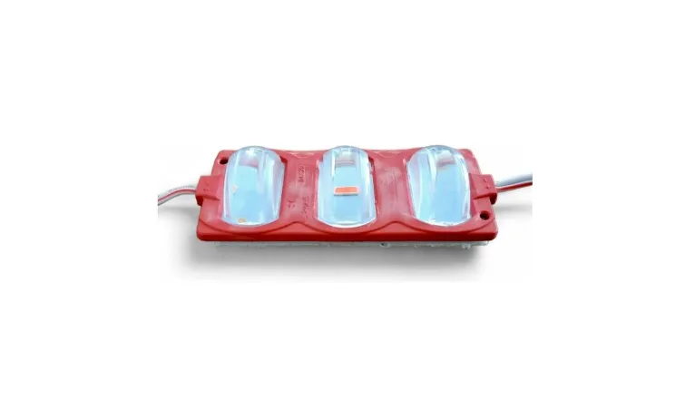 MODULO DE LED ROJA RIGIDO 3 LED ALTA DENSIDAD 3509 12V CC 8.