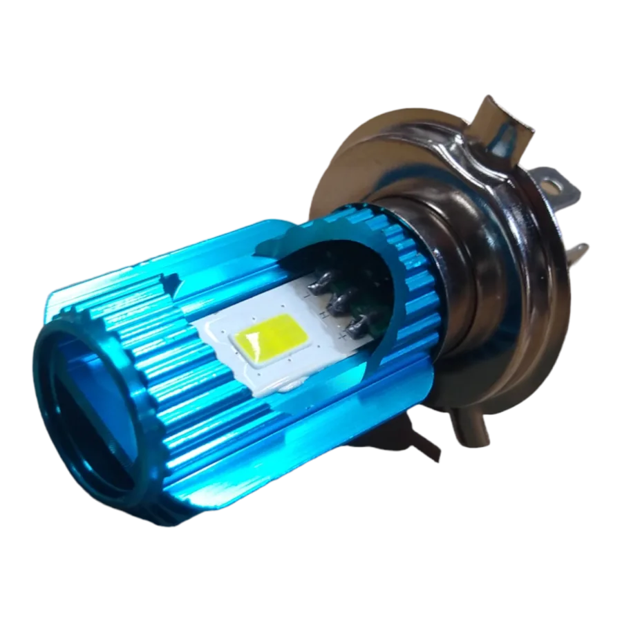 FOCO LED MOTO H4 AZUL DC 10-95V 12W