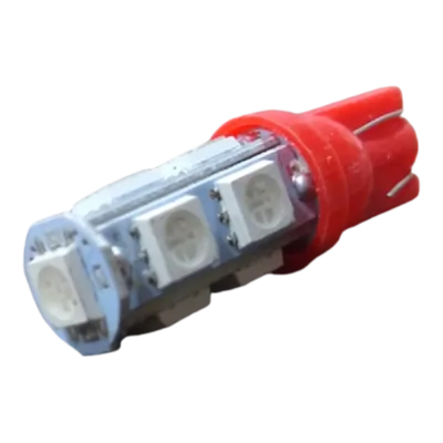 FOCO LED PELLISCO ROJO 9 LEDS (1PZ)