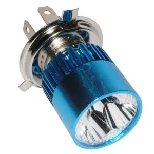 FOCO DE FARO H4 LED INTENSIDAD XENON 12Vcc P/ATV250 C/REV/ CS125 LED/ D125/ AT110 SPORT/ VAR.