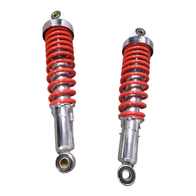 AMORTIGUADOR TRAS (PAR) CROM/ROJO FT125/ ROJA/ SPORT/ FT125TS/ FT150TS/ DT125-150/ FT150 GRAFITO/ VAR.
