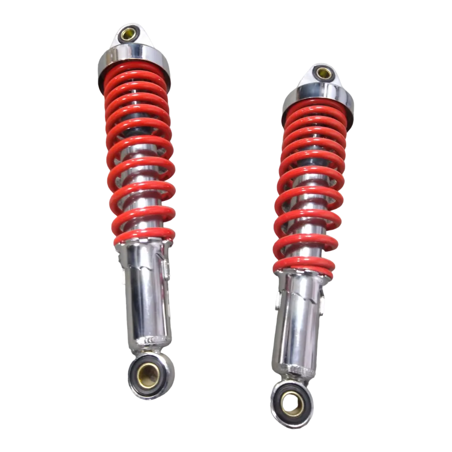 AMORTIGUADOR TRAS (PAR) CROM/ROJO FT125/ ROJA/ SPORT/ FT125TS/ FT150TS/ DT125-150/ FT150 GRAFITO/ VAR.