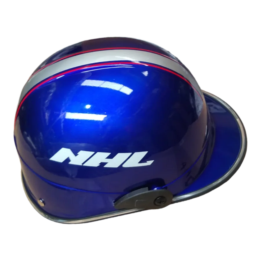 CASCO CACHUCHA PARA MOTO PLASTICO AZUL