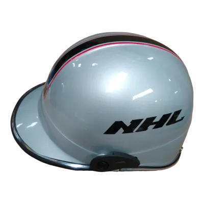 CASCO CACHUCHA PARA MOTO PLASTICO PLATA