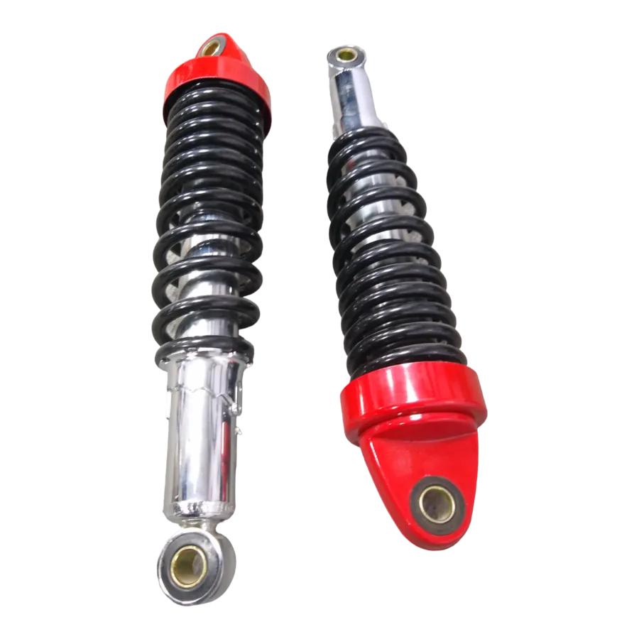 AMORTIGUADOR TRAS (PAR) CROM/NGO/ROJO/ FT125/ ROJA/ SPORT/ FT125TS/ FT150TS/ DT125-150/ FT150 GRAFITO/ VAR.
