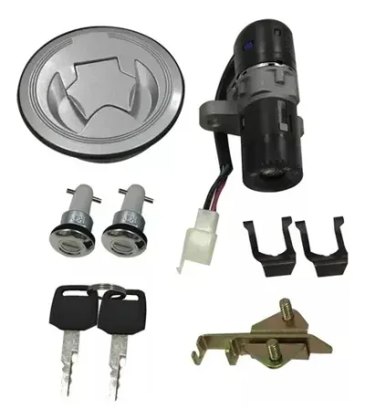 SWITCH INTERRUPTOR ENC. P/125Z/ 125FL C/JGO LLAVES, TAPON GASOLINA Y SEG. DE ASIENTO 12Vcc