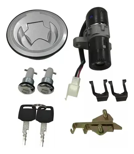 SWITCH INTERRUPTOR ENC. P/125Z/ 125FL C/JGO LLAVES, TAPON GASOLINA Y SEG. DE ASIENTO 12Vcc