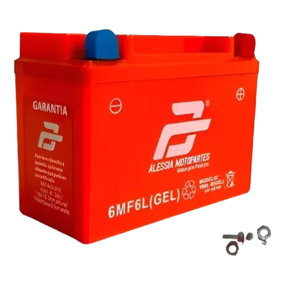 BATERIA GEL YB6L-B ALESSIA* (P/ FT125/ AT110 SPORT/ VARIAS)