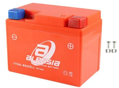 BATERIA GEL YTX4L-BS ALESSIA* wave dio navi 110(P/CARGO 125/ C90/ TITAN/ VENTO ZIP R3/ BWS 100)