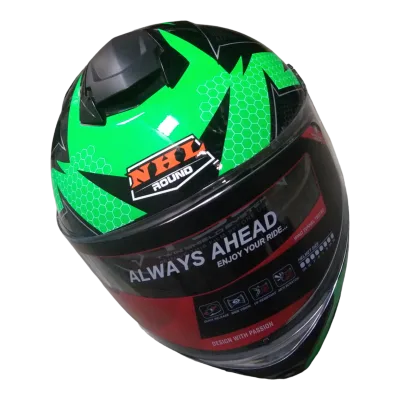 CASCO MOTO JH802 DOT XL EVOLVE-BLACK VDE FLUO