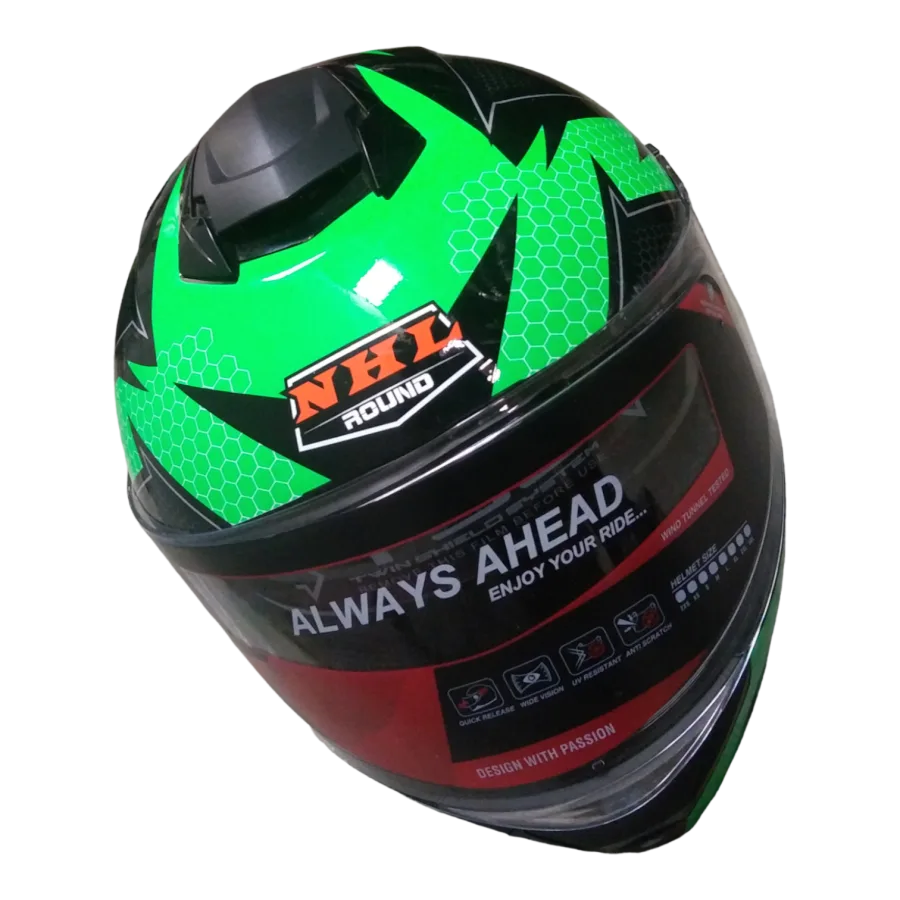 CASCO MOTO JH802 DOT XL EVOLVE-BLACK VDE FLUO