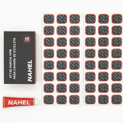 PARCHE PARA BICICLETA NAHEL 48 PZAS C/CEMENTO (APLICACION UNIVERSAL)