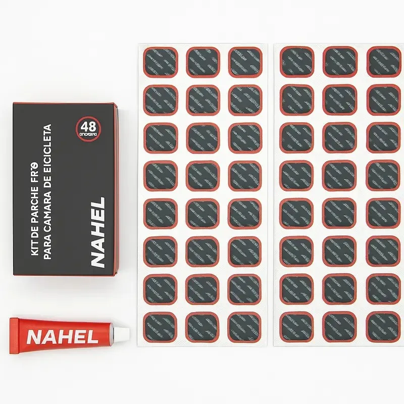 PARCHE PARA BICICLETA NAHEL 48 PZAS C/CEMENTO (APLICACION UNIVERSAL)
