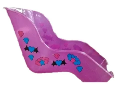 PORTA MUNECA PLASTICO P/BICICLETA ROSA