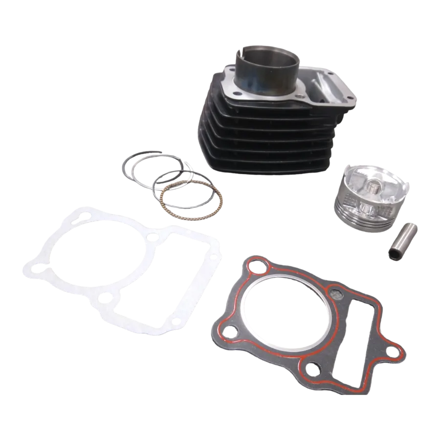 CILINDRO NHL125 NEGRO CON PISTON/PERNO/SEGUROS/ANILLOS/EMPAQUES (16-17) NZ