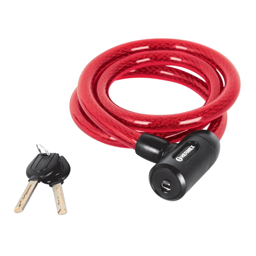 CANDADO PARA BICICLETA 10 X 2M HUMO C/LLAVE BAN