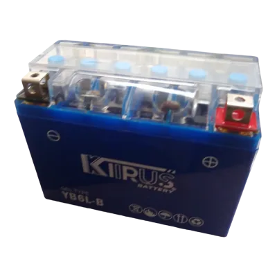 BATERIA GEL YB6L-B KIIRUS (P/ FT125/ AT110 SPORT/ 125Z/ DT125/ DM250X/ VARIAS)