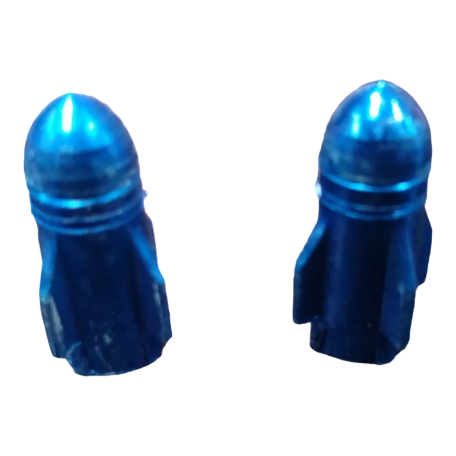TAPON VALVULA AIRE ALUMINIO COHETE AZUL