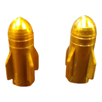 TAPON VALVULA AIRE ALUMINIO COHETE DORADO